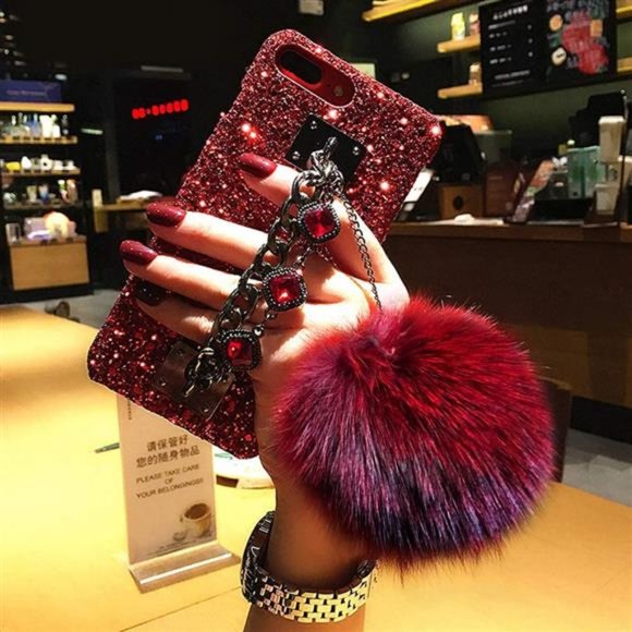 Compatible for iPhone 7 Plus /8 Plus CaseBabeMall Luxury Stylish DIY Handmade